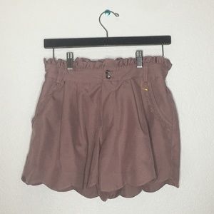 Muave Ruffled Shorts Size Medium